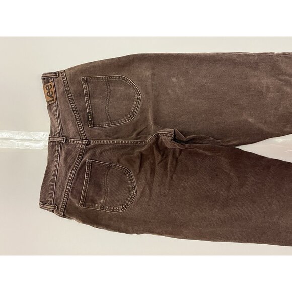 VTG 1990s Lee Jeans Mens 32x30 (31x31 Actual) Leather Patch Brown Made in Canada - Picture 15 of 16
